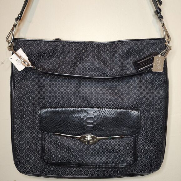 Coach Handbag Madison OP Art Pearlescent Signature Large K1373-27906 - Picture 14 of 14